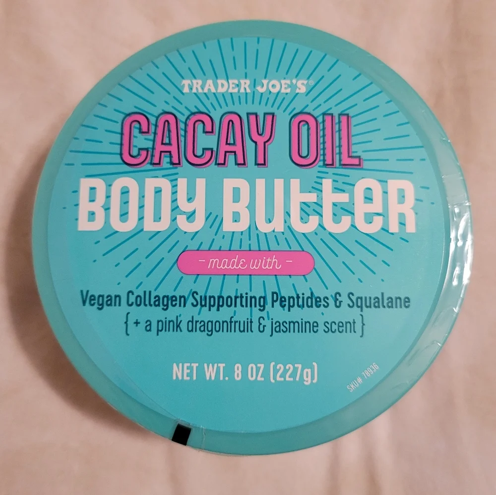 Brand New in Packaging Trader Joe’s Cacay Oil Body Butter Dragonfruit Jasmine